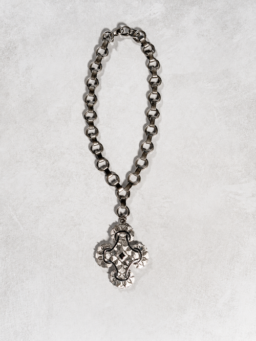 Archive Chain No. 012 — Silver Crown Trifari Cross