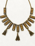 Egyptian Revival Tassel Collar