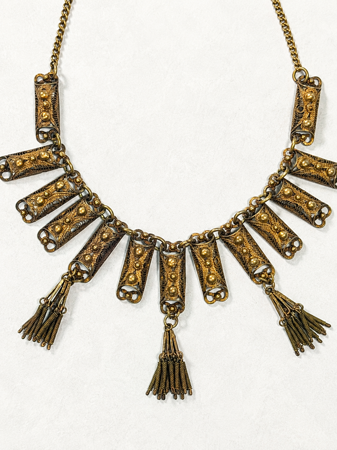 Egyptian Revival Tassel Collar