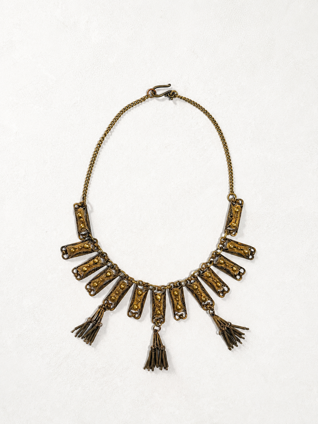 Egyptian Revival Tassel Collar