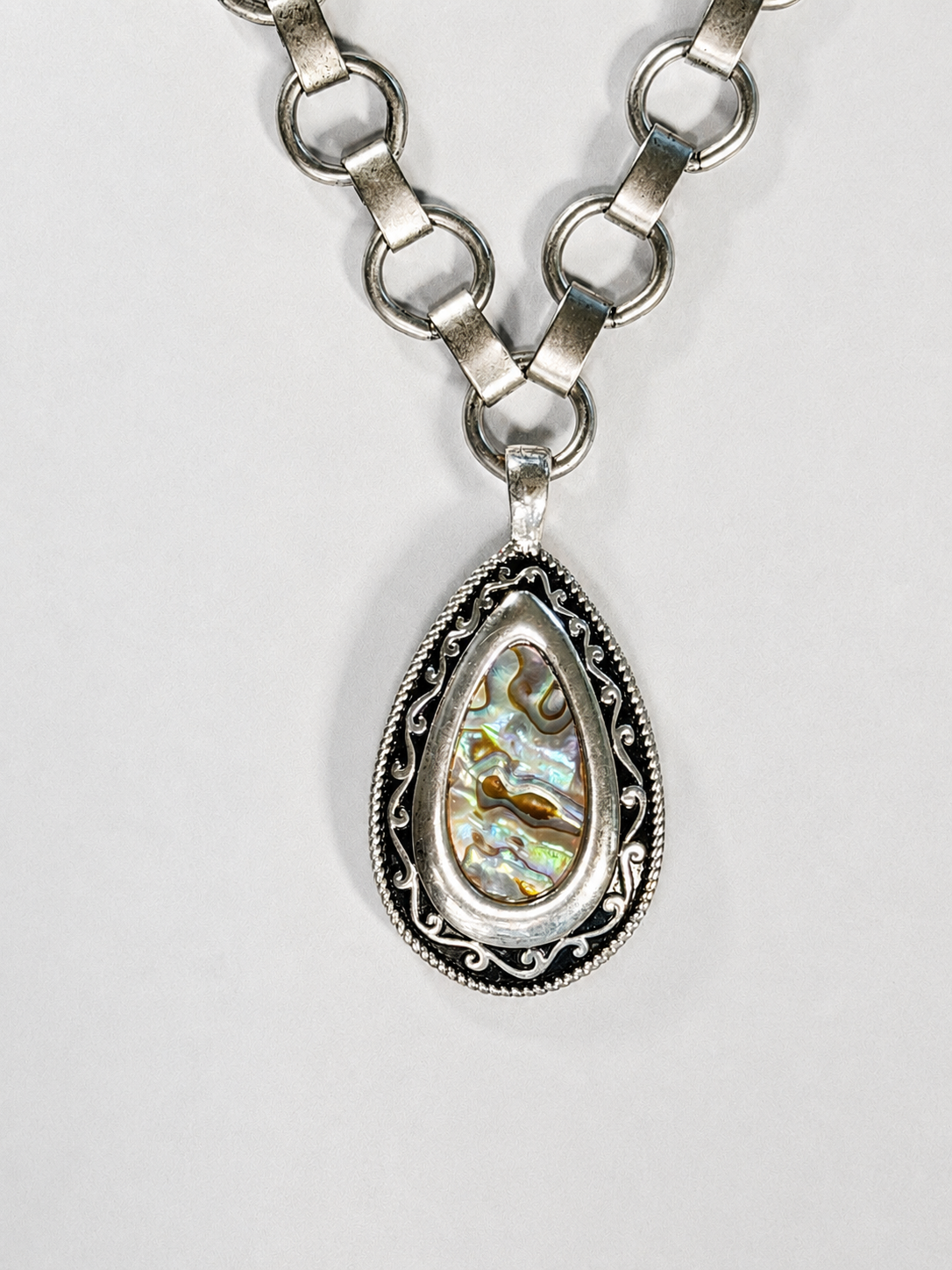 Archive Chain No. 007 — Mother of Pearl Abalone Pendant