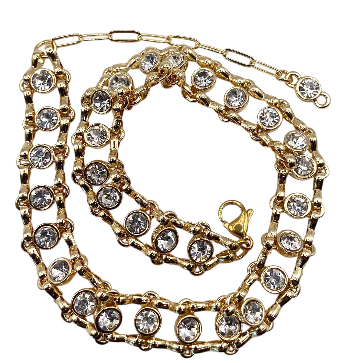 Crystal Link Choker (Shiny Gold)