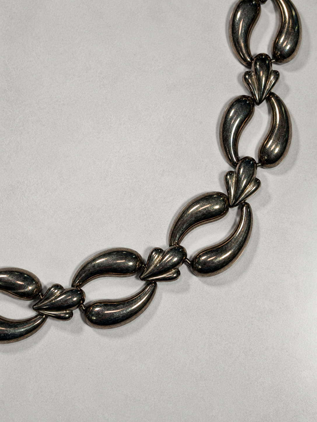 Chunky Sculpted Link Necklace