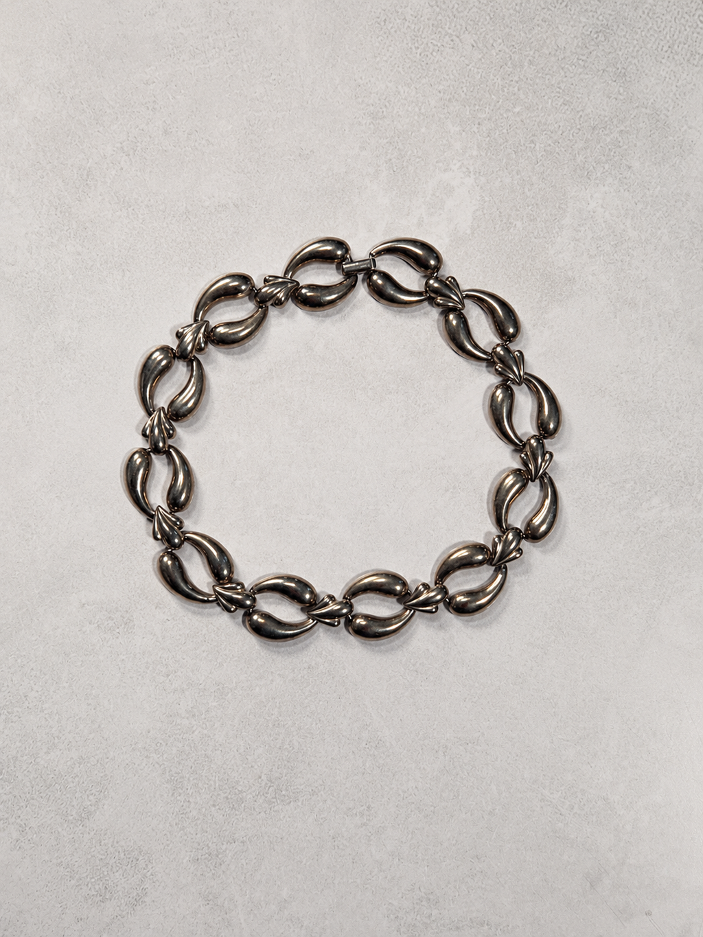 Chunky Sculpted Link Necklace