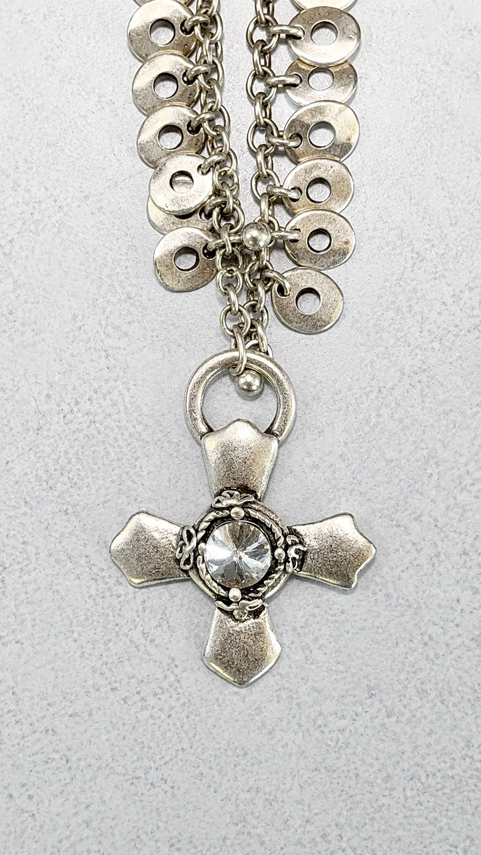 Heritage Cross Necklace (Silver)