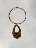 Malian Brass Teardrop Collar