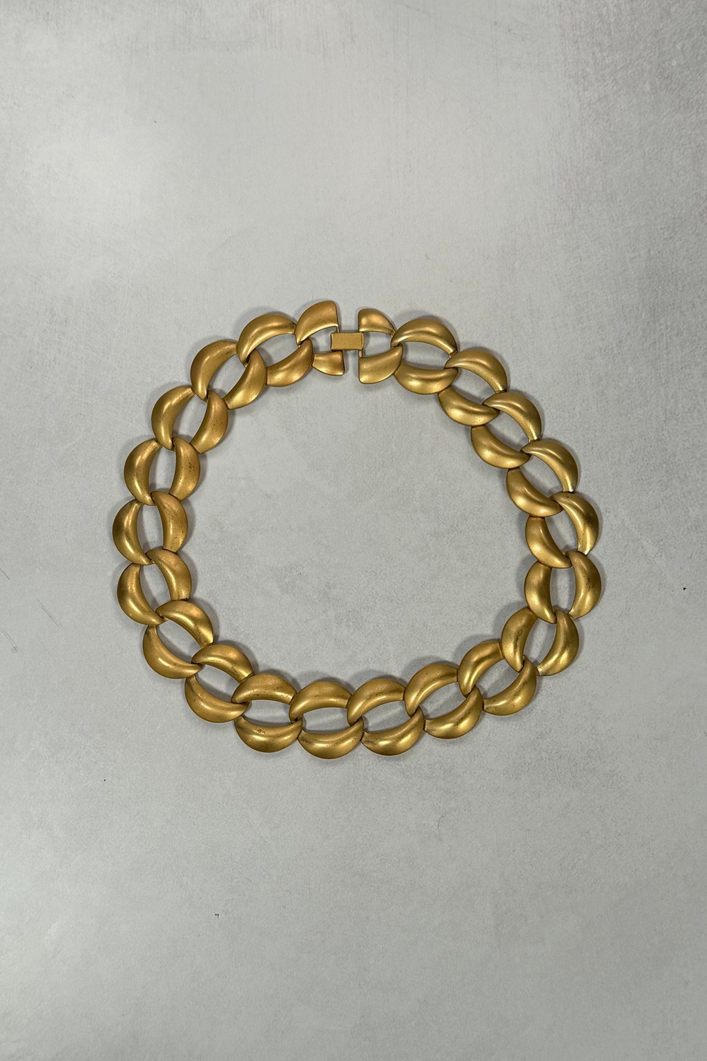 Chunky Brushed Gold Collar