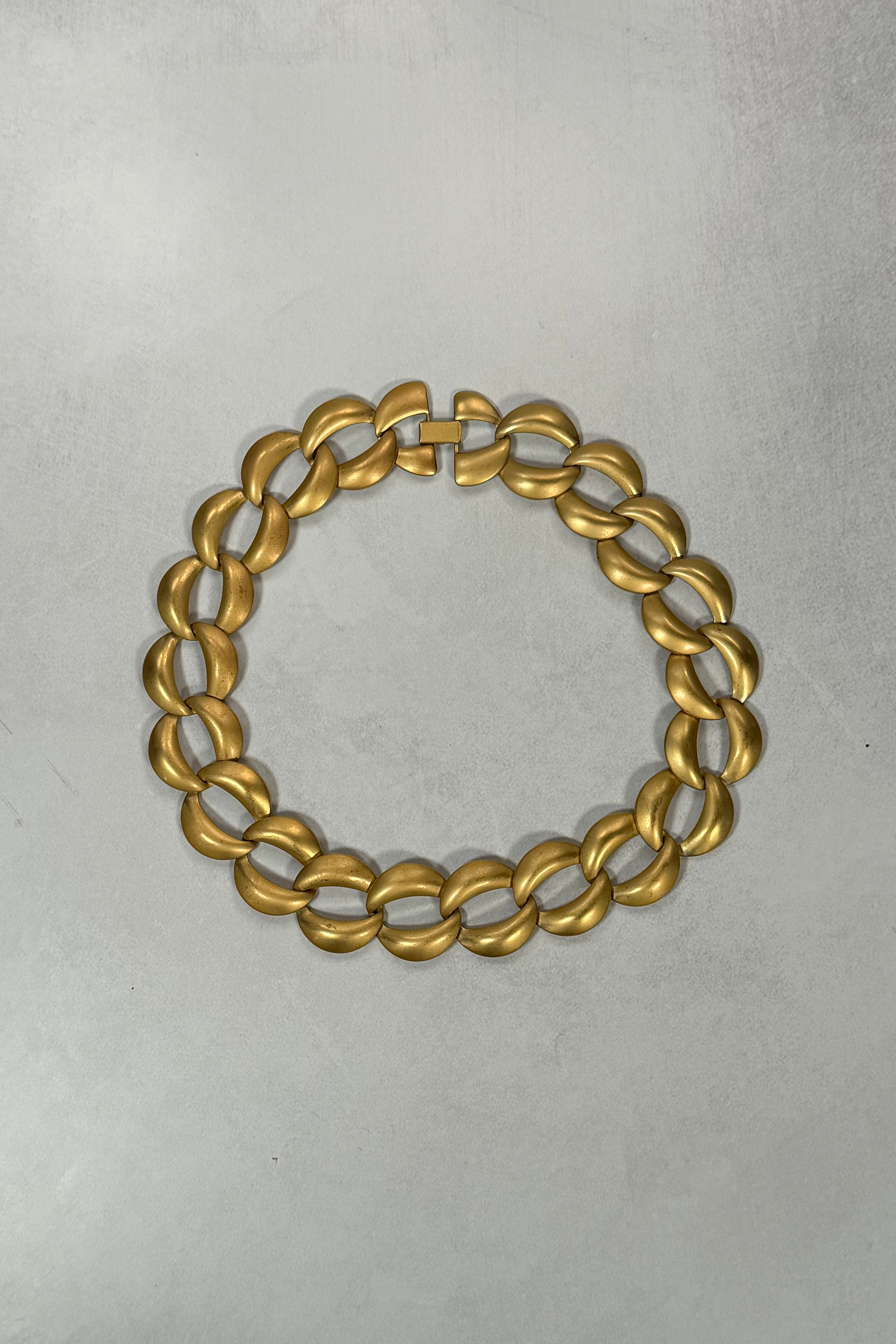 Chunky Brushed Gold Collar