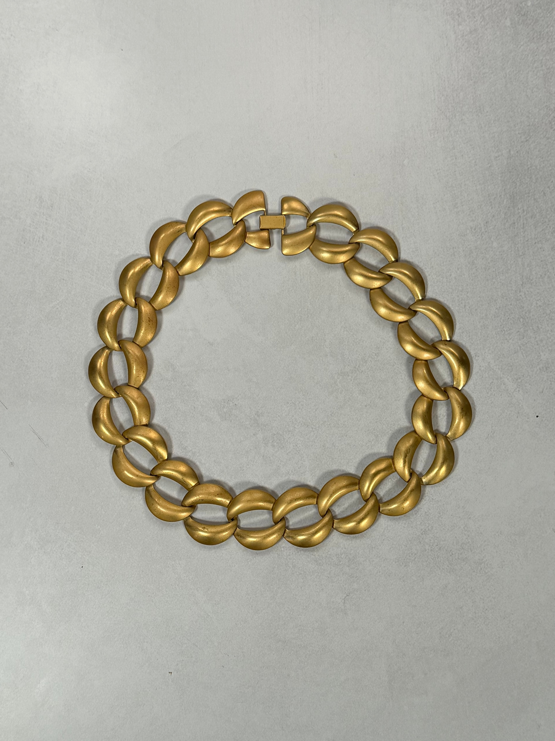 Chunky Brushed Gold Collar