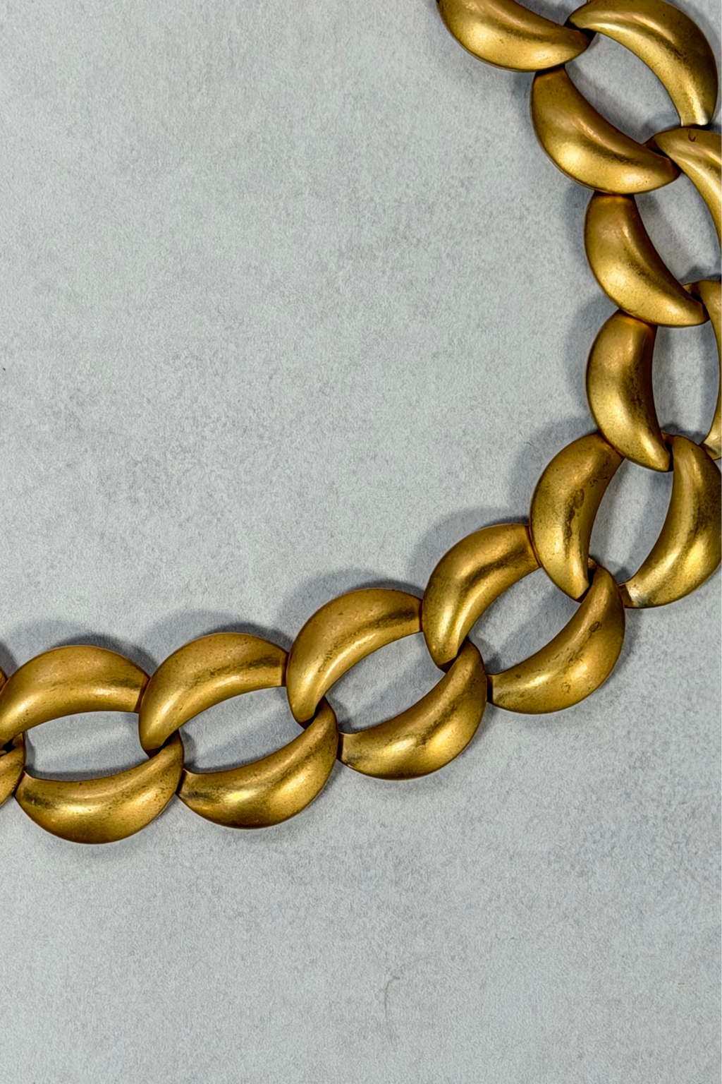 Chunky Brushed Gold Collar