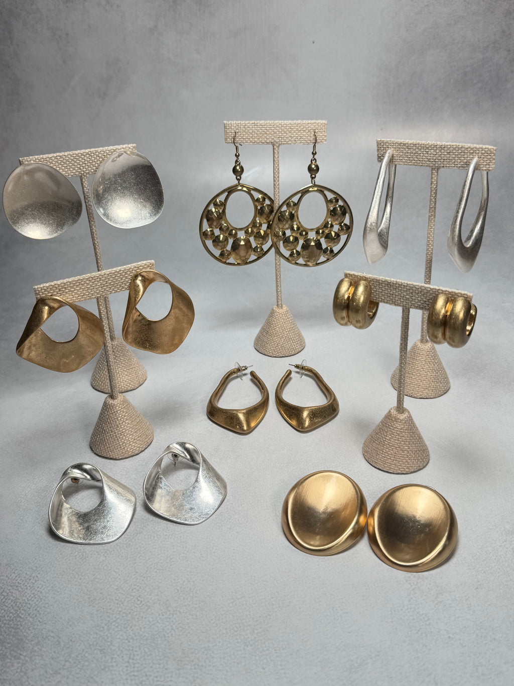 Molten Gold Teardrop Hoops