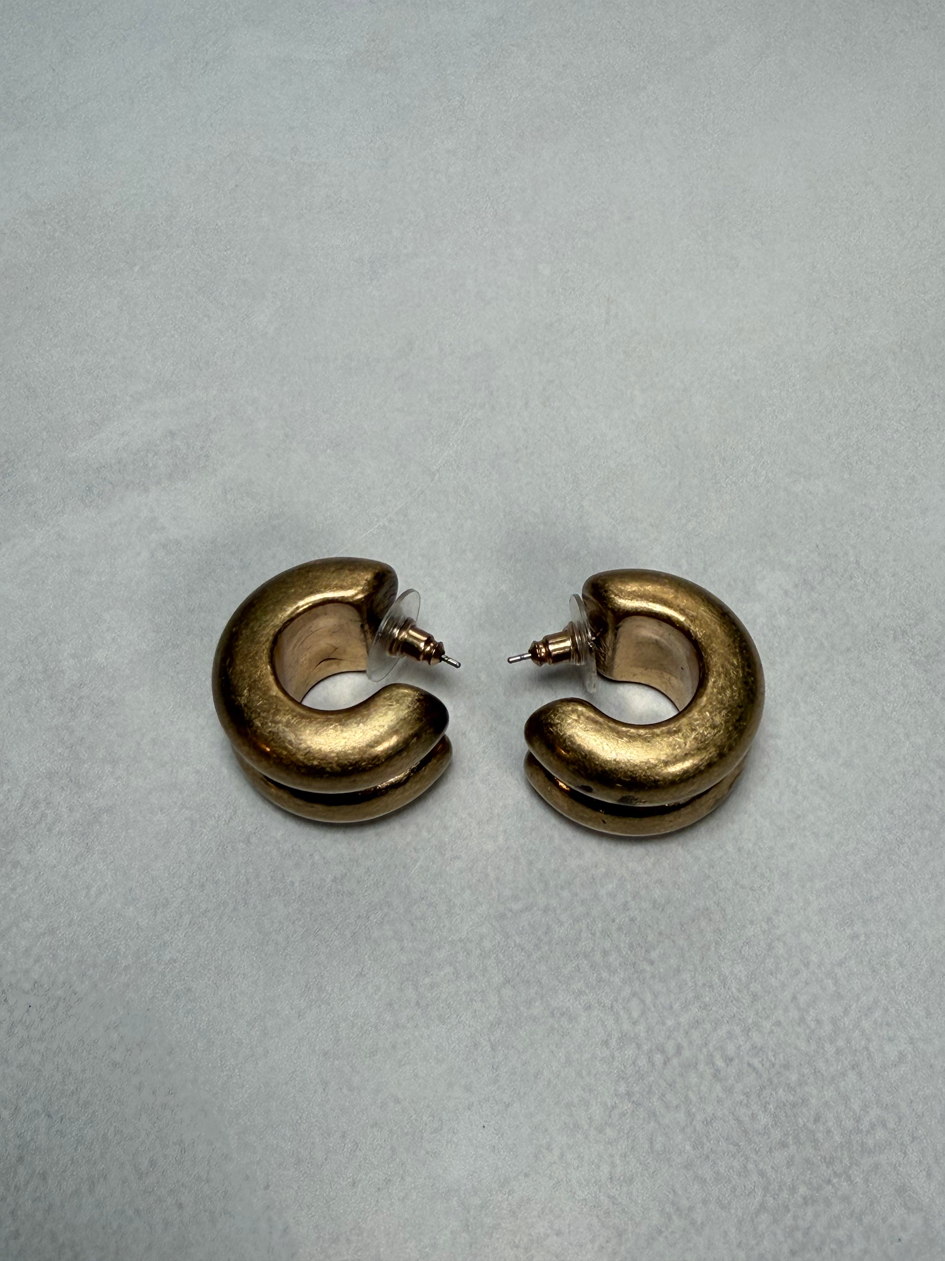 Mini Chunky Gold Hoops