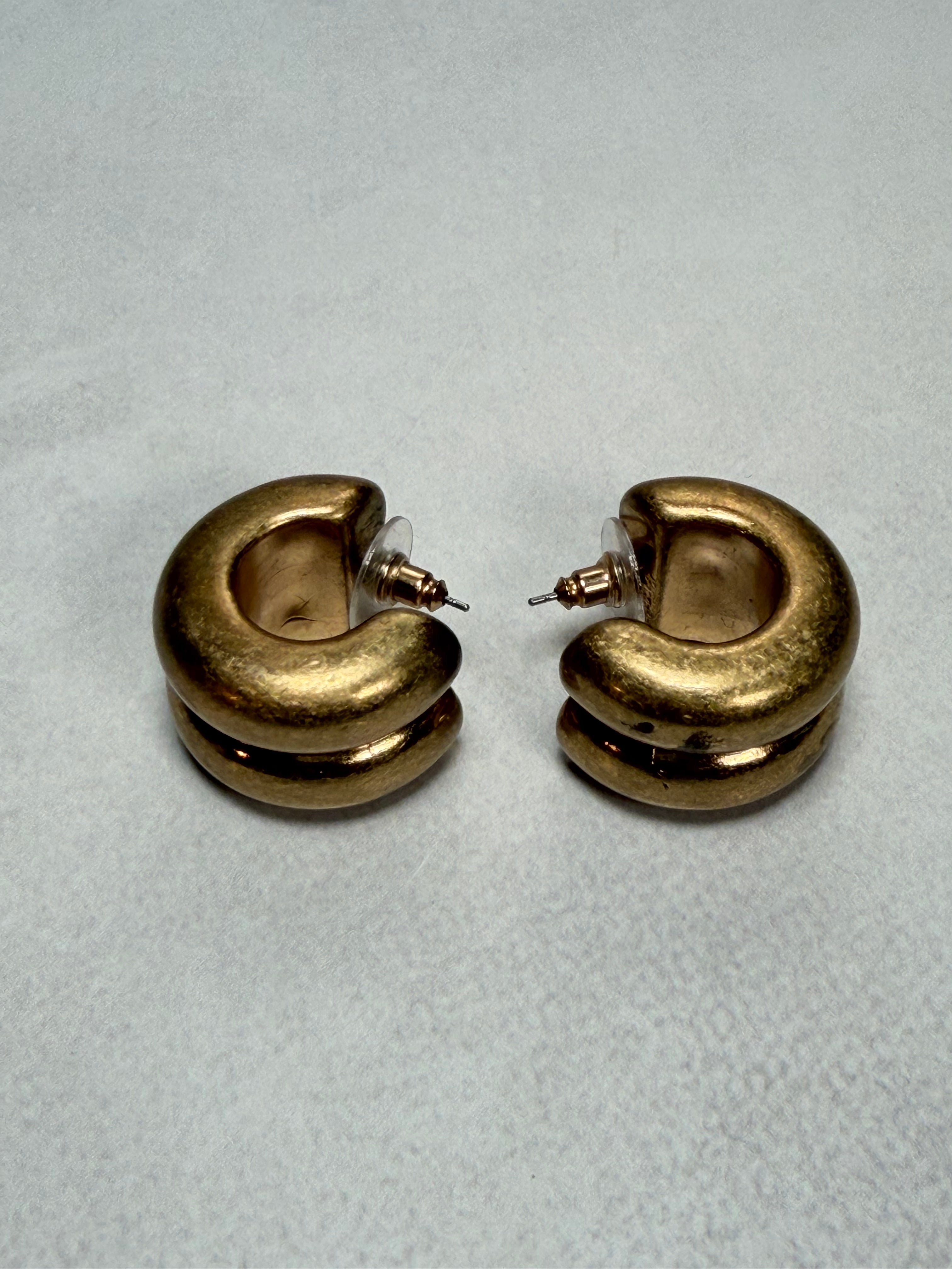 Mini Chunky Gold Hoops