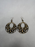 Studded Brass Hoops