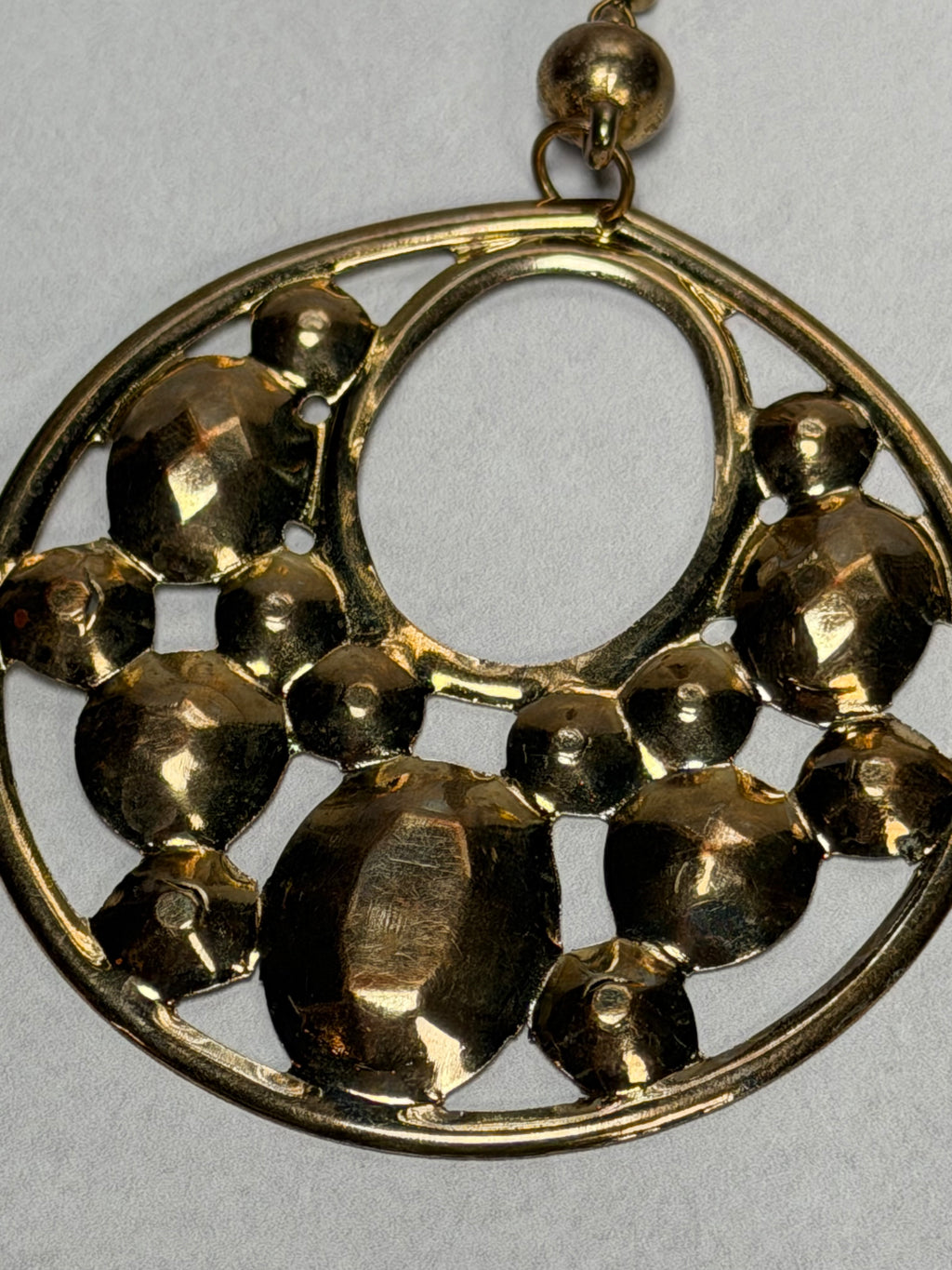 Studded Brass Hoops