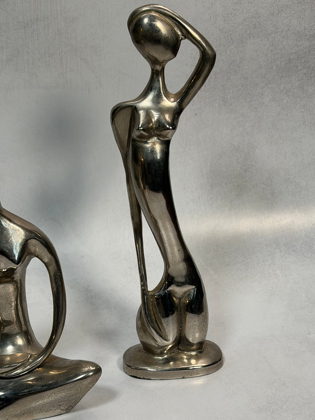 Modernist Figure Sculptures, Set of 2