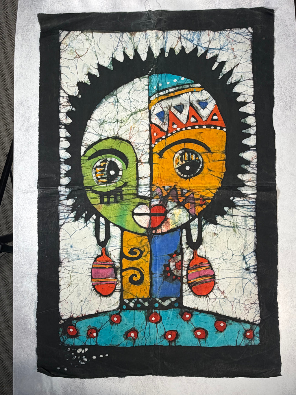 Batik Wall Hanging: Electric Lady