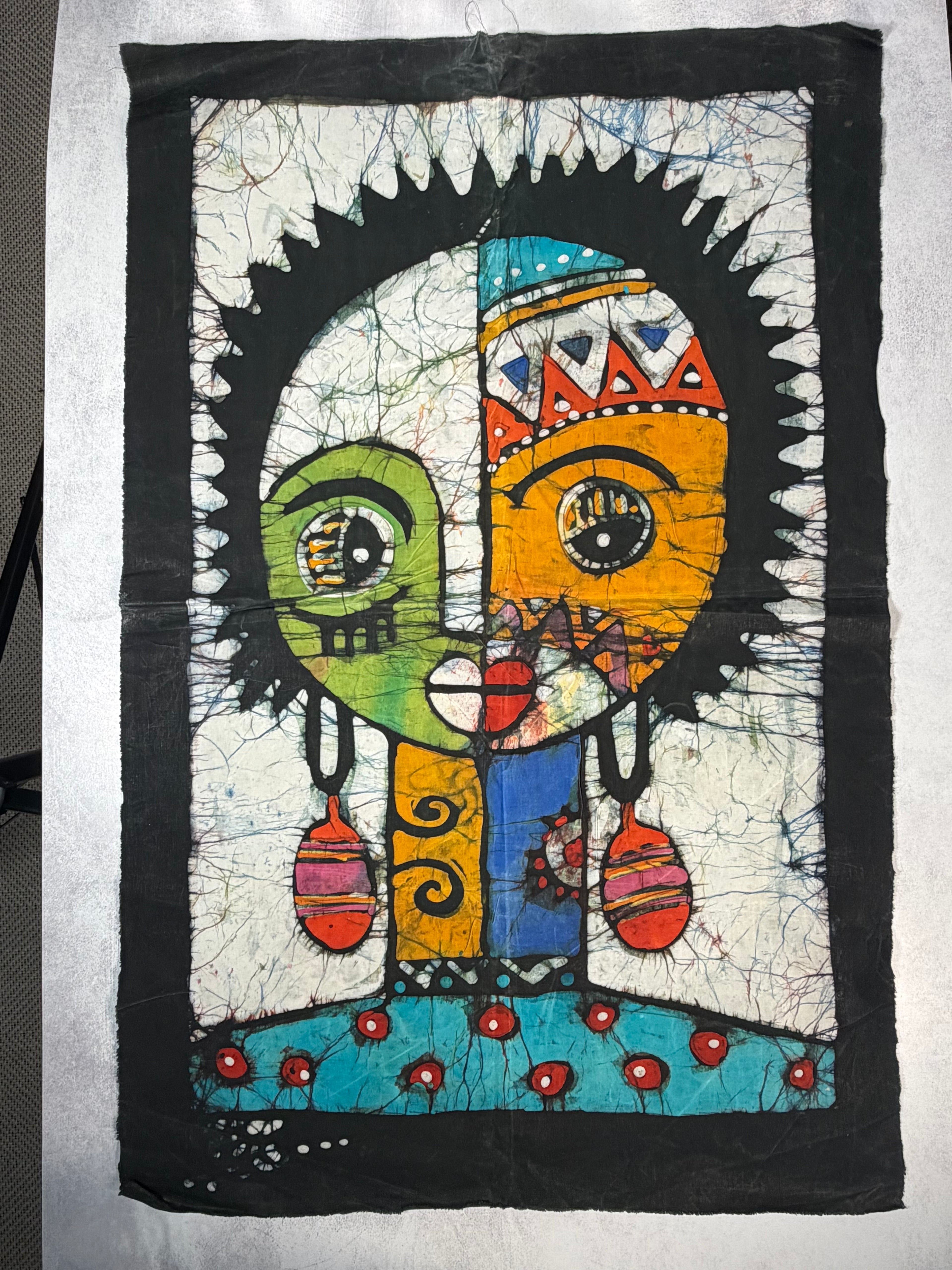 Batik Wall Hanging: Electric Lady