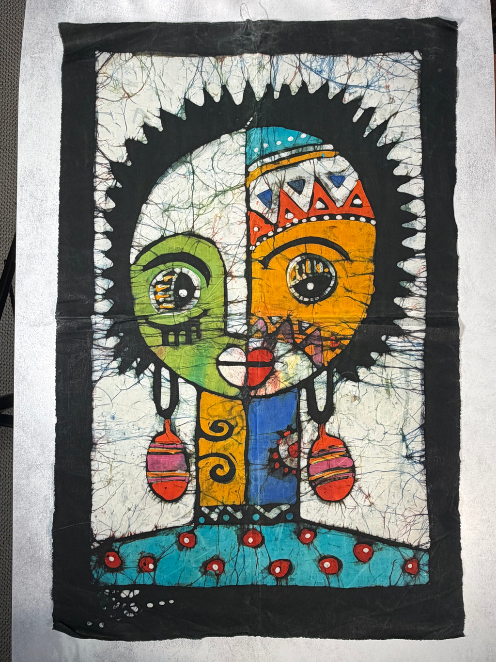 Batik Wall Hanging: Electric Lady
