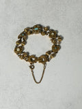 Goldette 1960s Victorian Revival Slide Bracelet