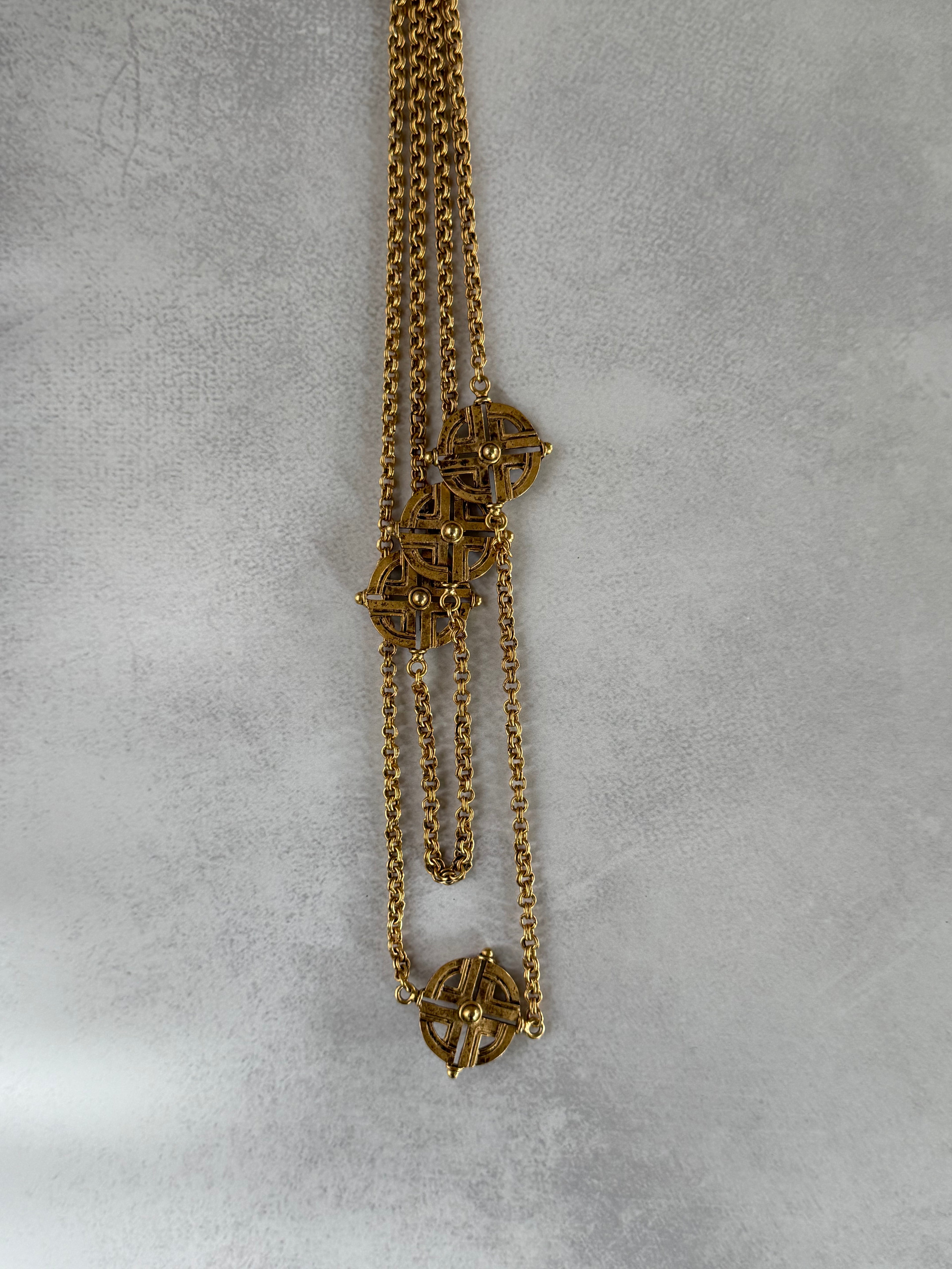Gold Medallion Necklace