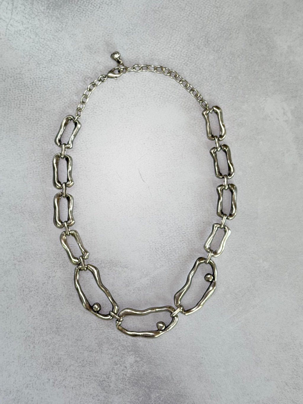 Organic Flow Necklace (Silver)