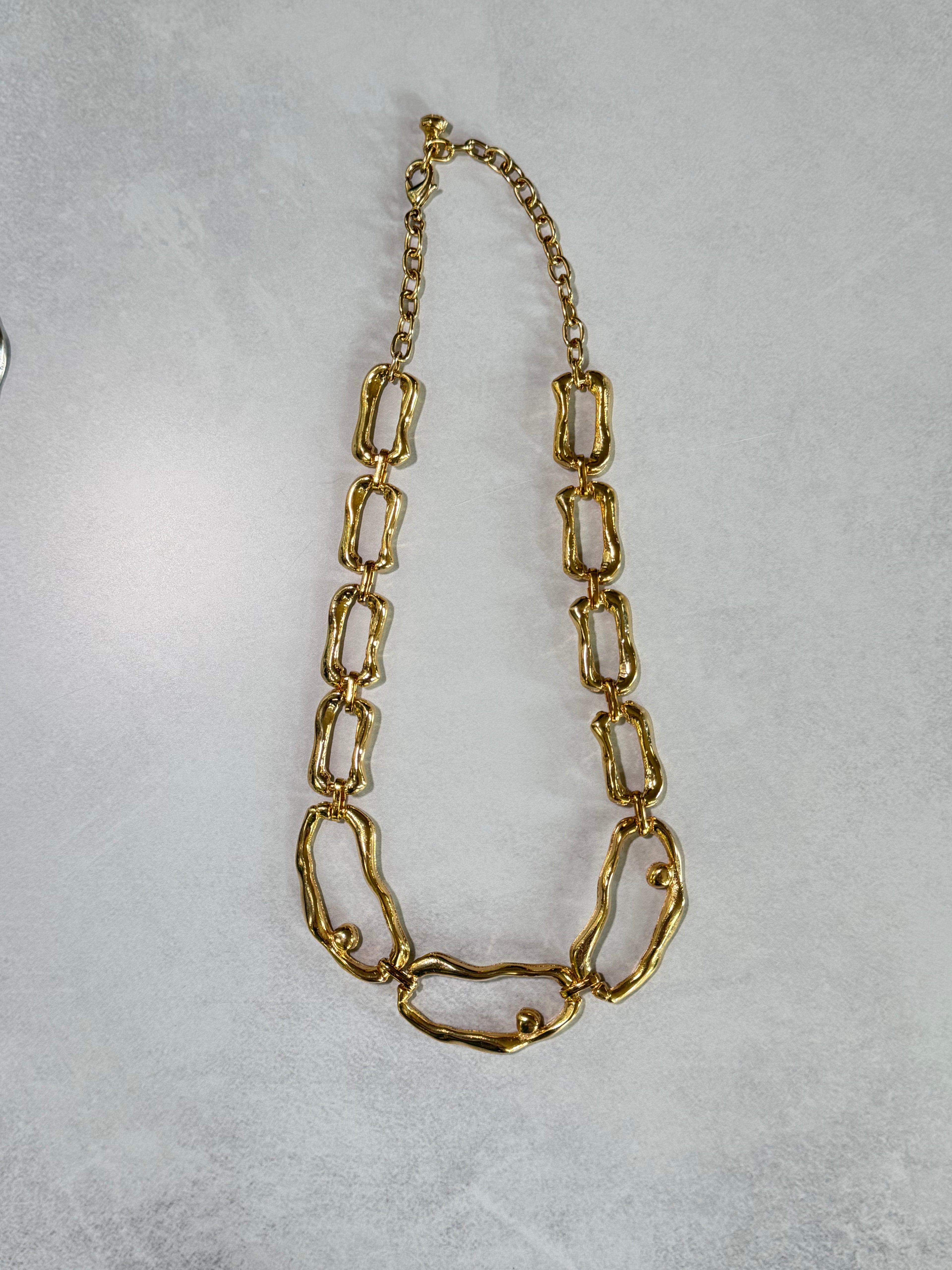 Organic Flow Necklace (Gold)