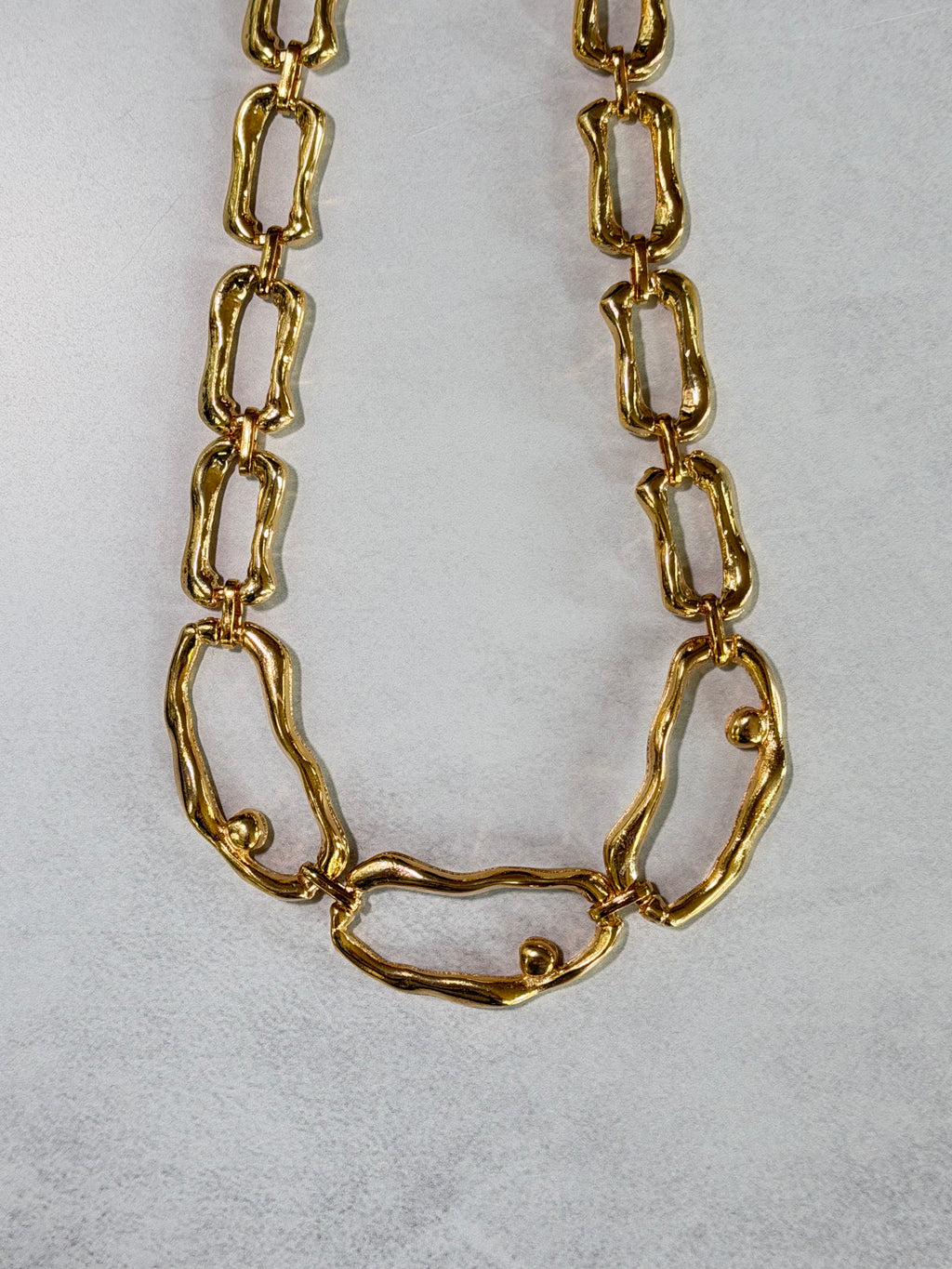 Organic Flow Necklace (Gold)