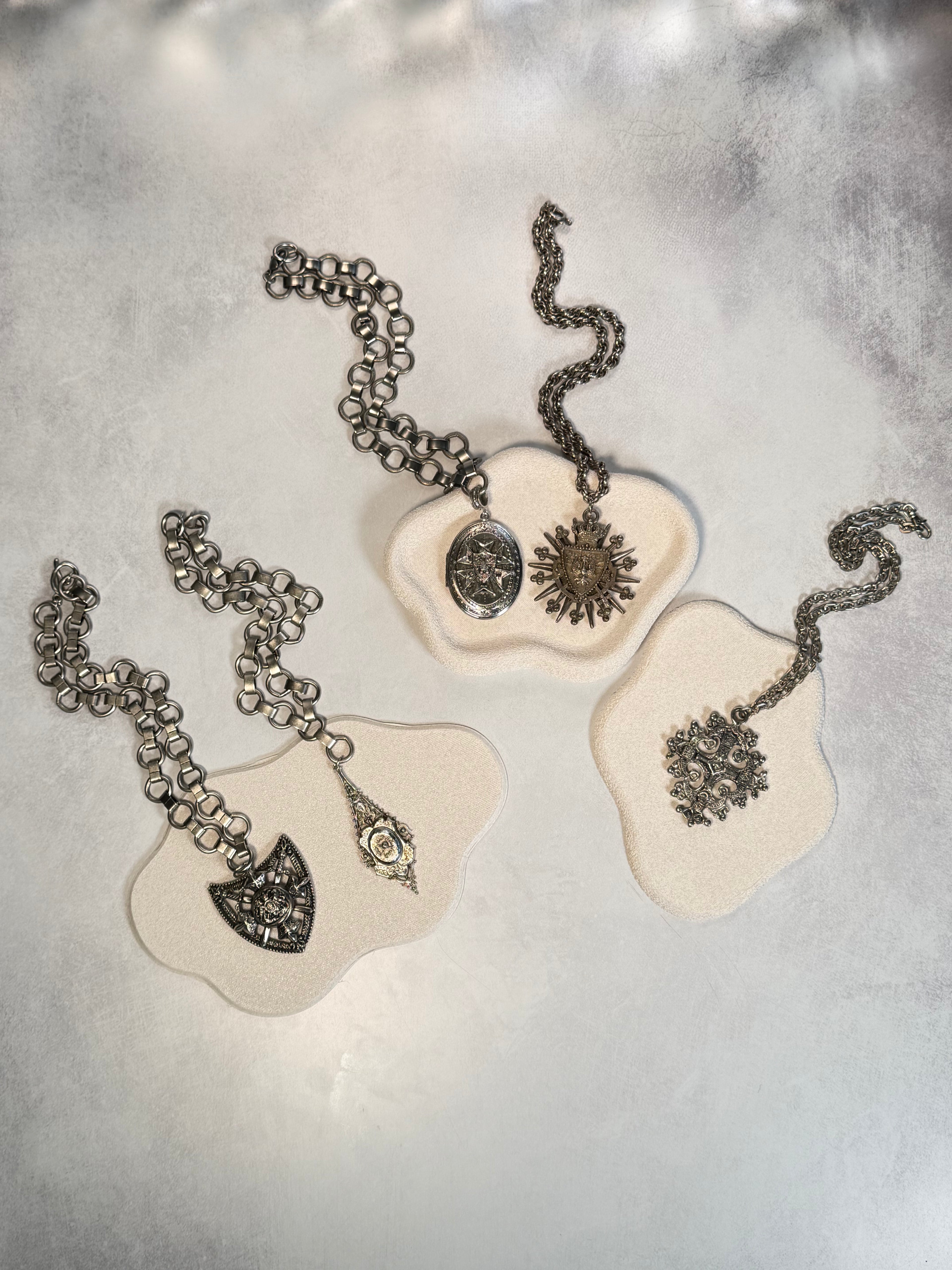 Ornate Cross Medallion Necklace