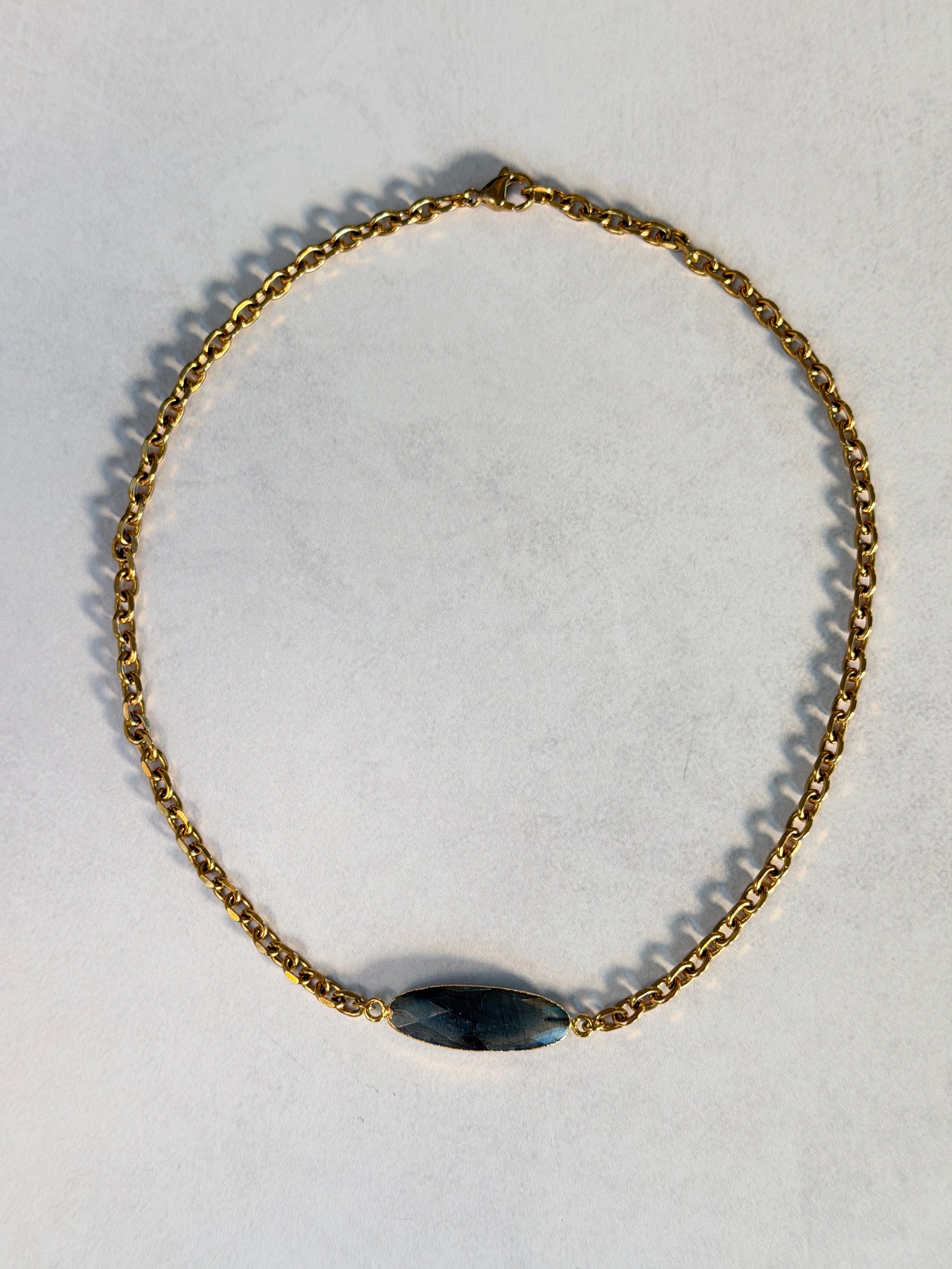 Gold Labradorite Choker