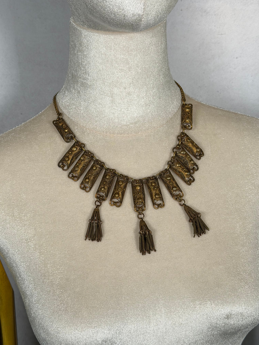 Egyptian Revival Tassel Collar