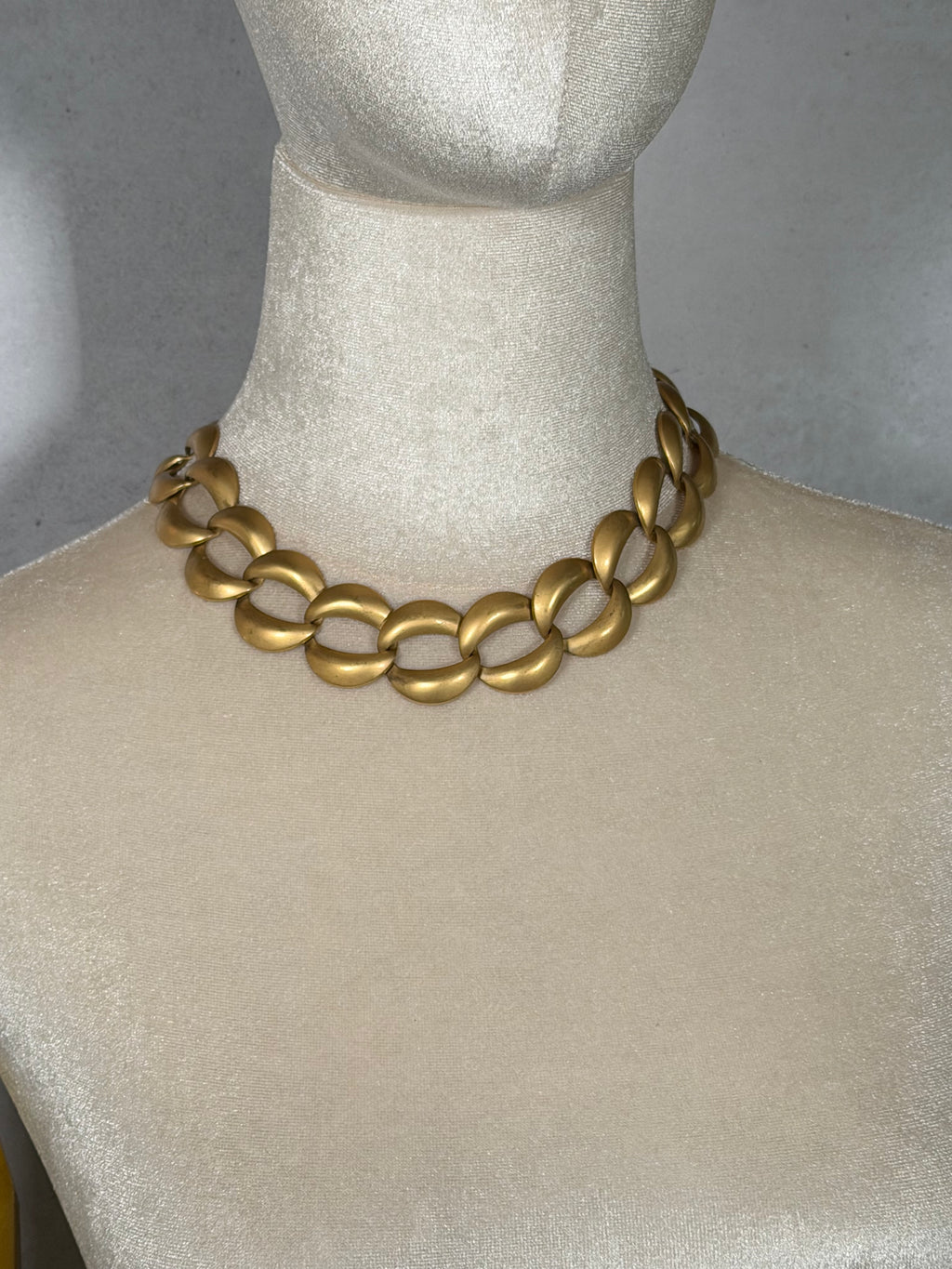 Chunky Brushed Gold Collar