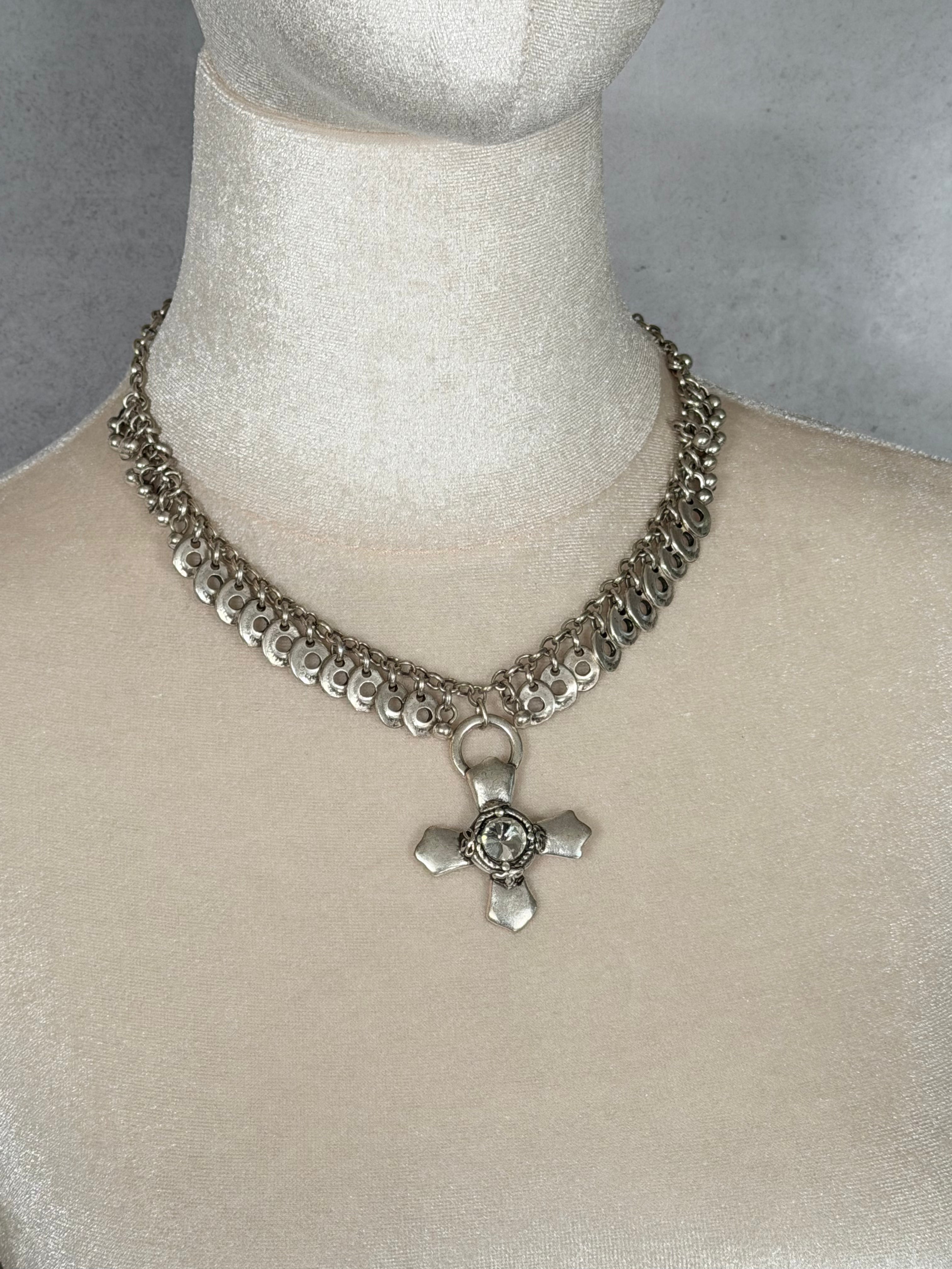 Heritage Cross Necklace (Silver)
