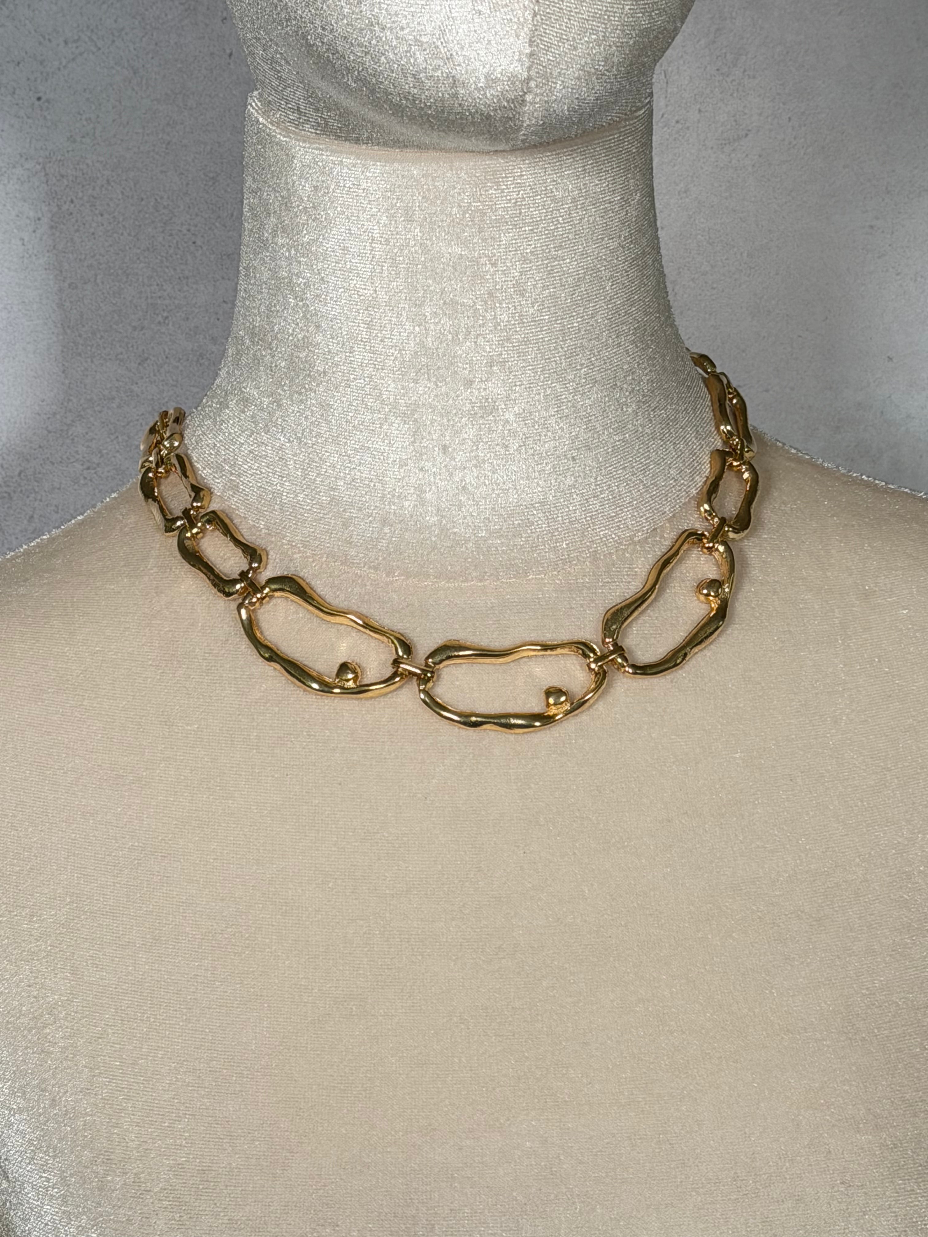 Organic Flow Necklace (Gold)