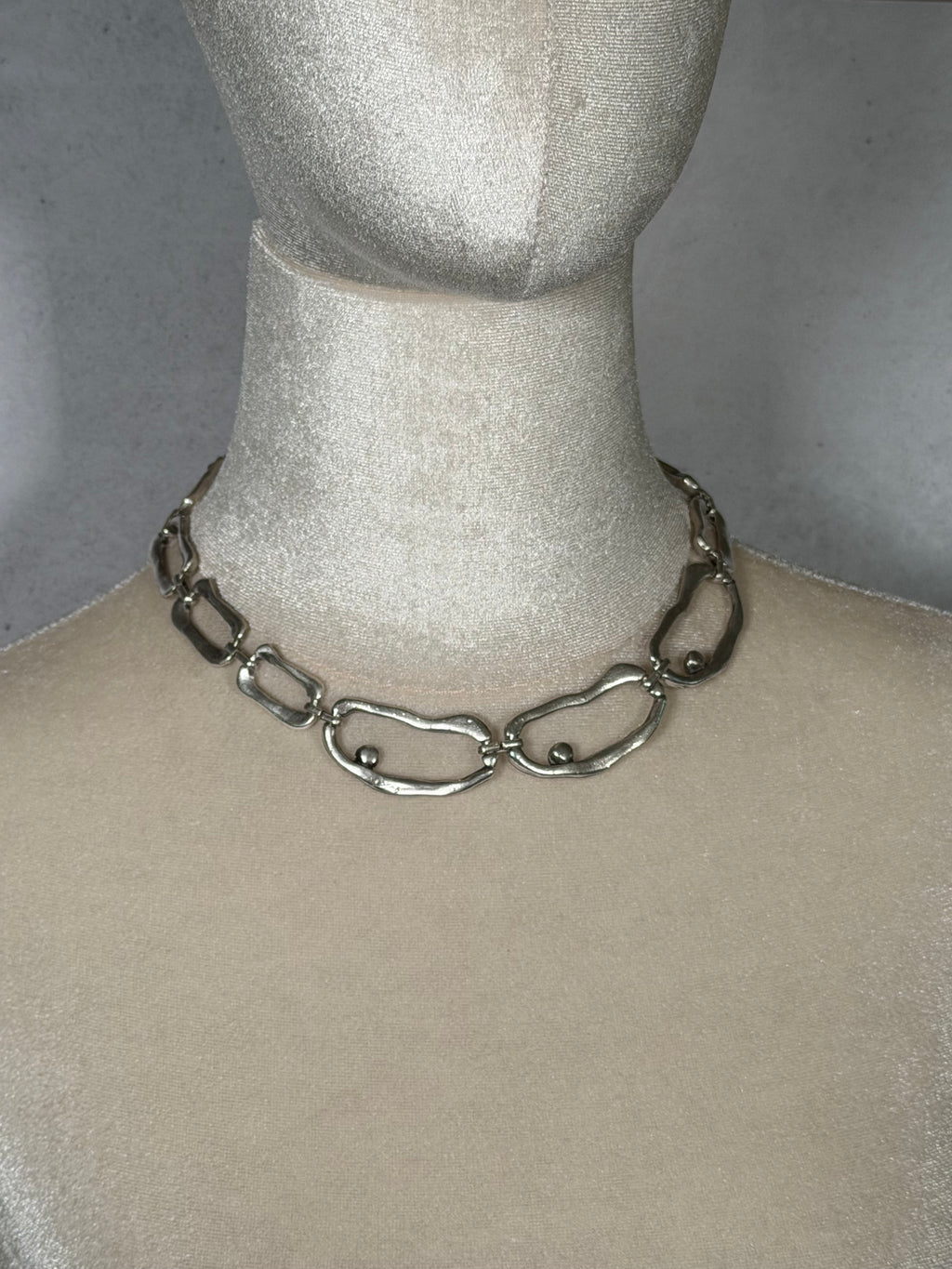 Organic Flow Necklace (Silver)
