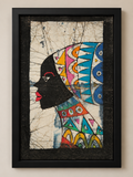 Batik Wall Hanging: Lady by the Water
