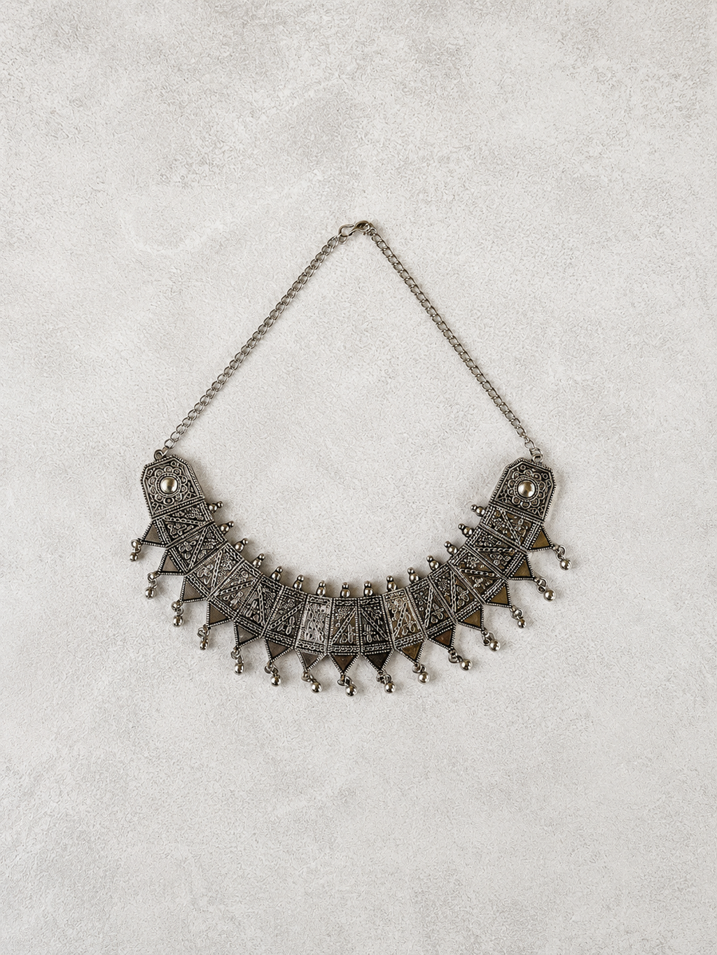 German Silver Collar Necklace