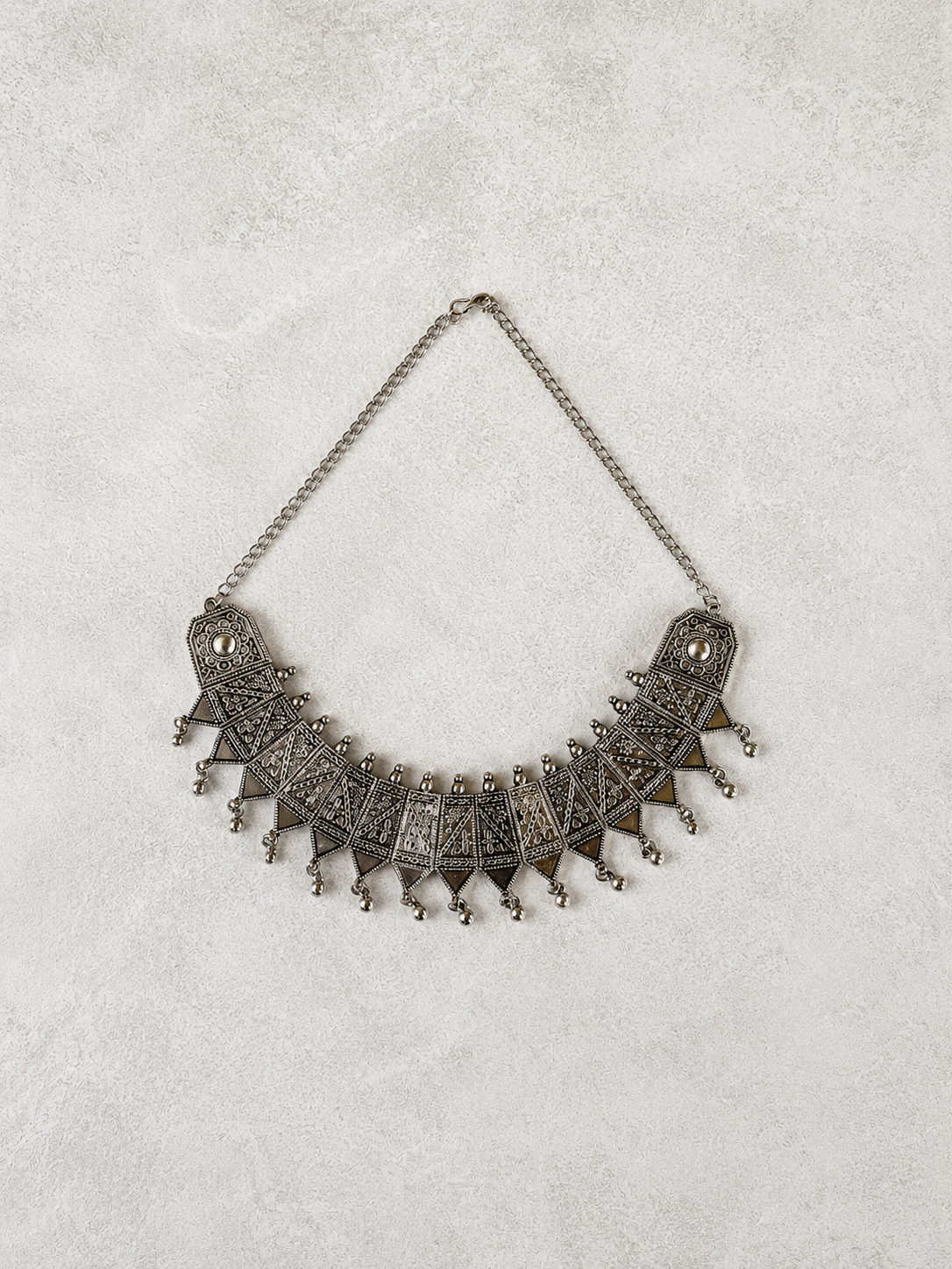 German Silver Collar Necklace