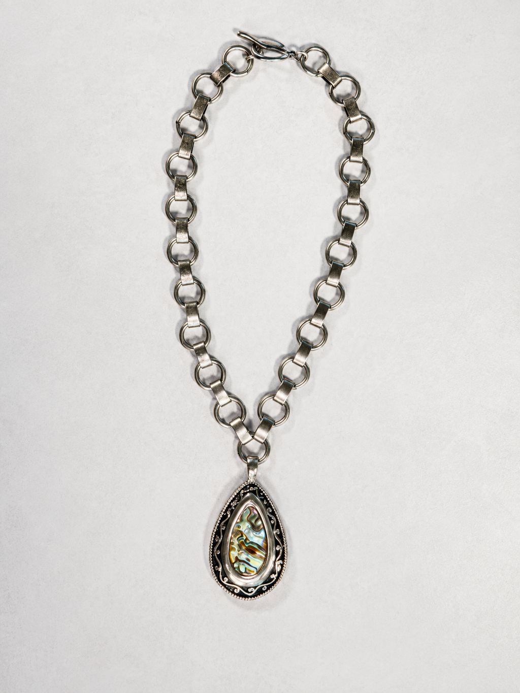 Archive Chain No. 007 — Mother of Pearl Abalone Pendant