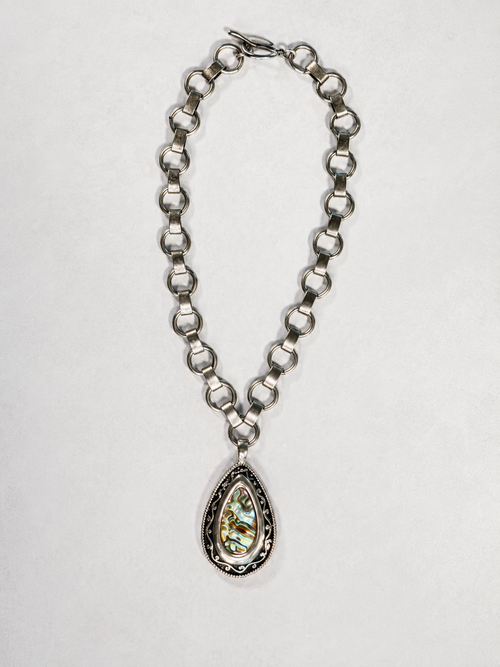 Archive Chain No. 007 — Mother of Pearl Abalone Pendant