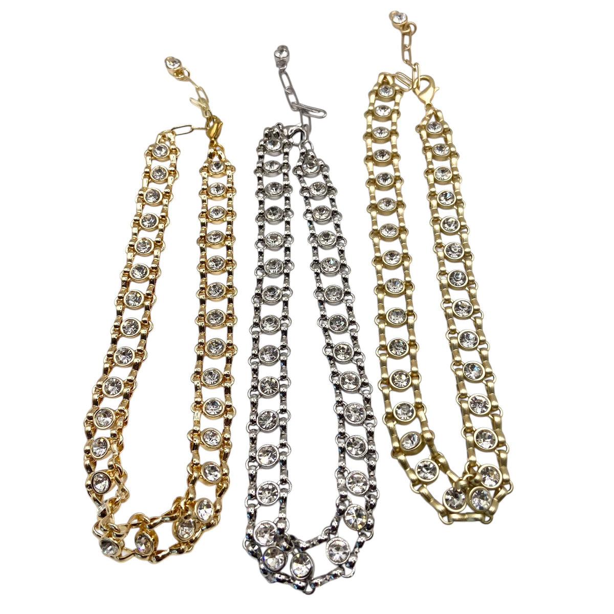 Crystal Link Choker (Shiny Gold)