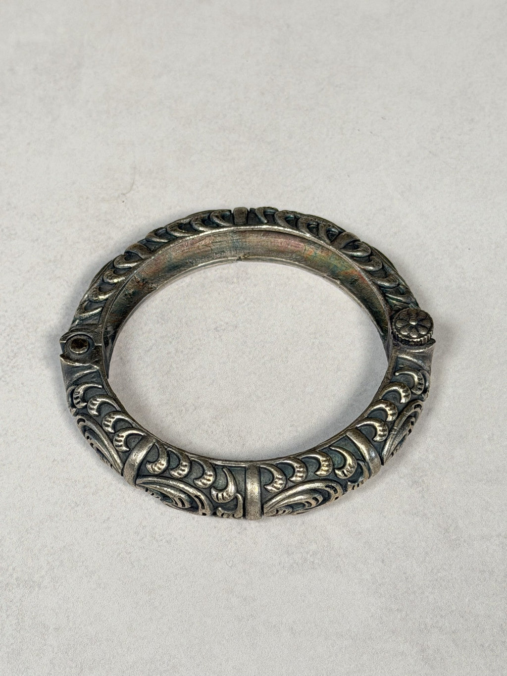 Engraved Scroll Bangle