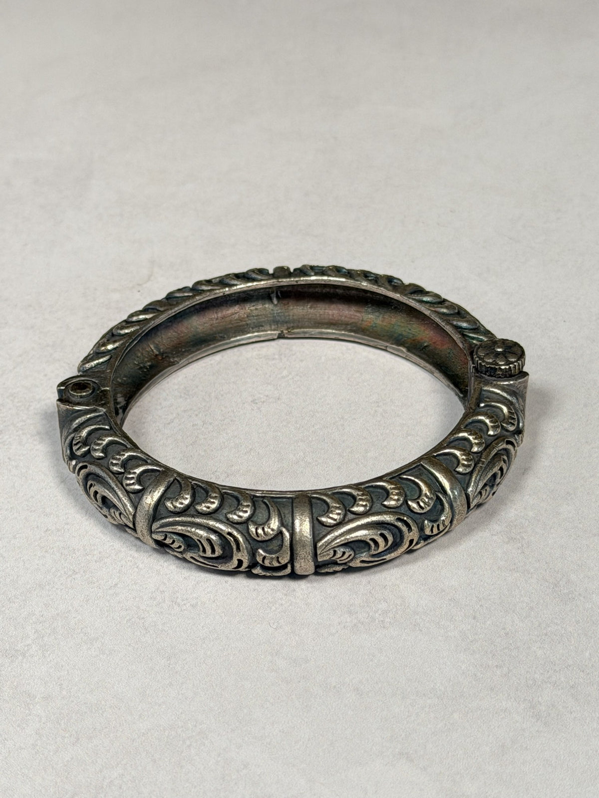Engraved Scroll Bangle