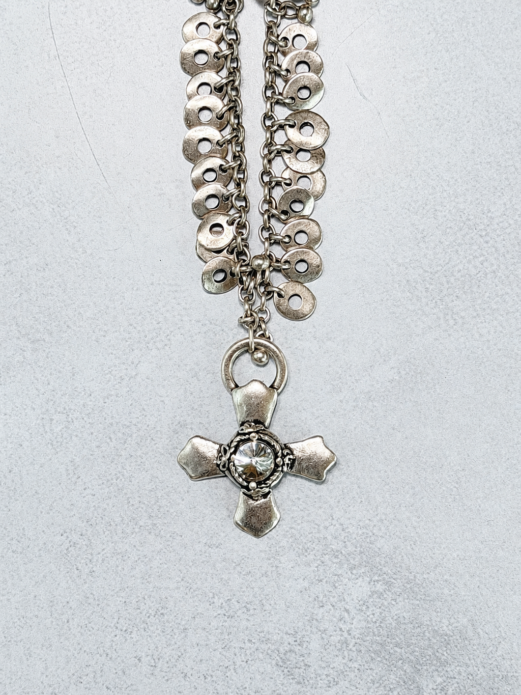 Heritage Cross Necklace (Silver)