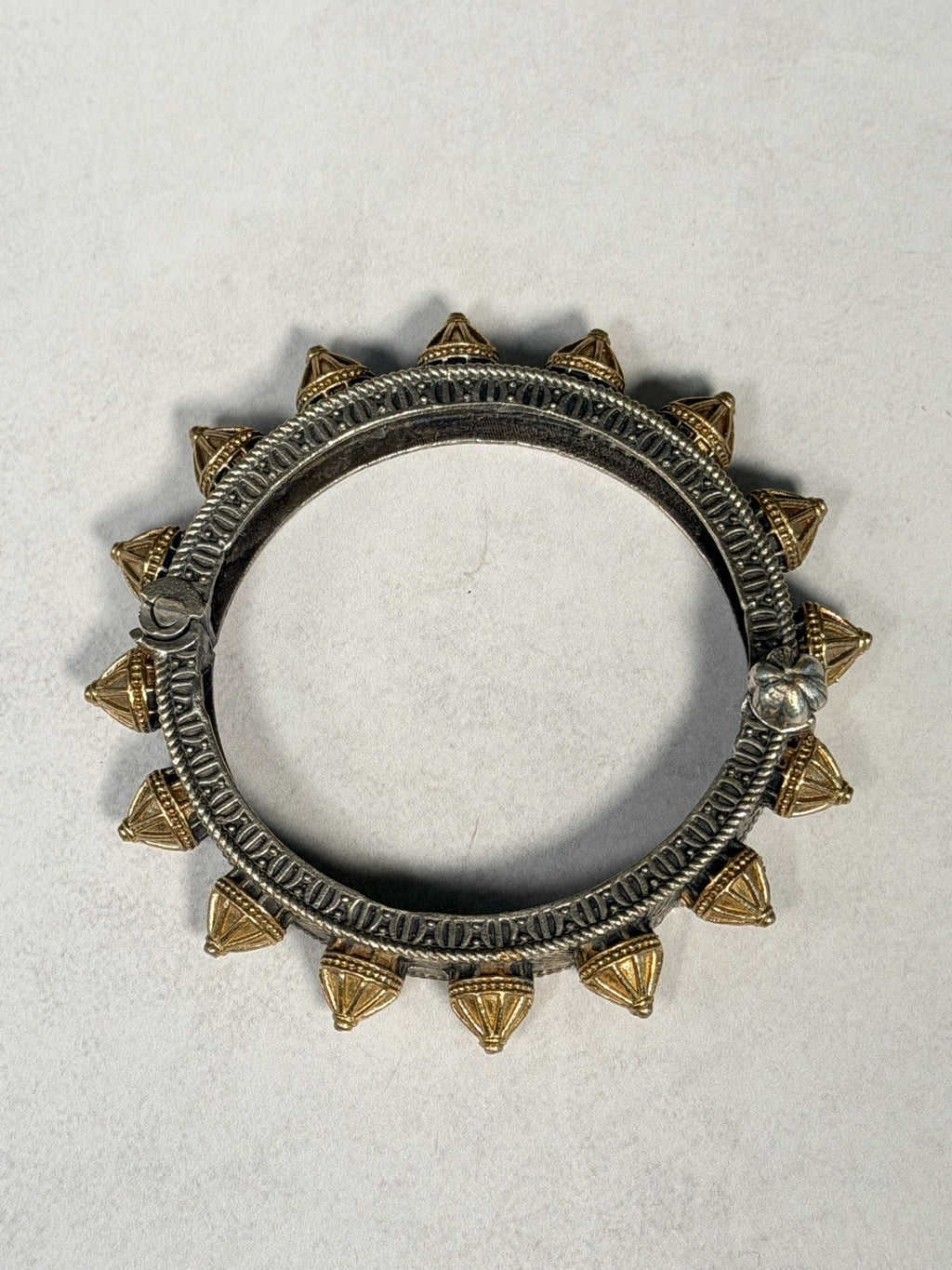 Gold Cone Spike Bangle