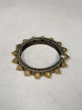 Gold Cone Spike Bangle