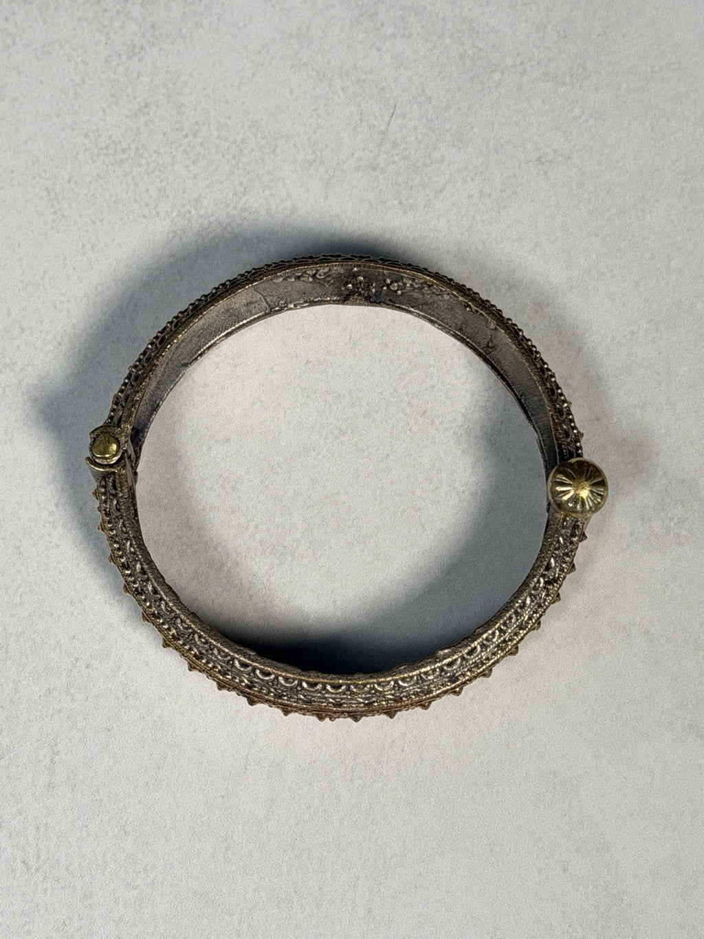 Granulated Two-Tone Bangle