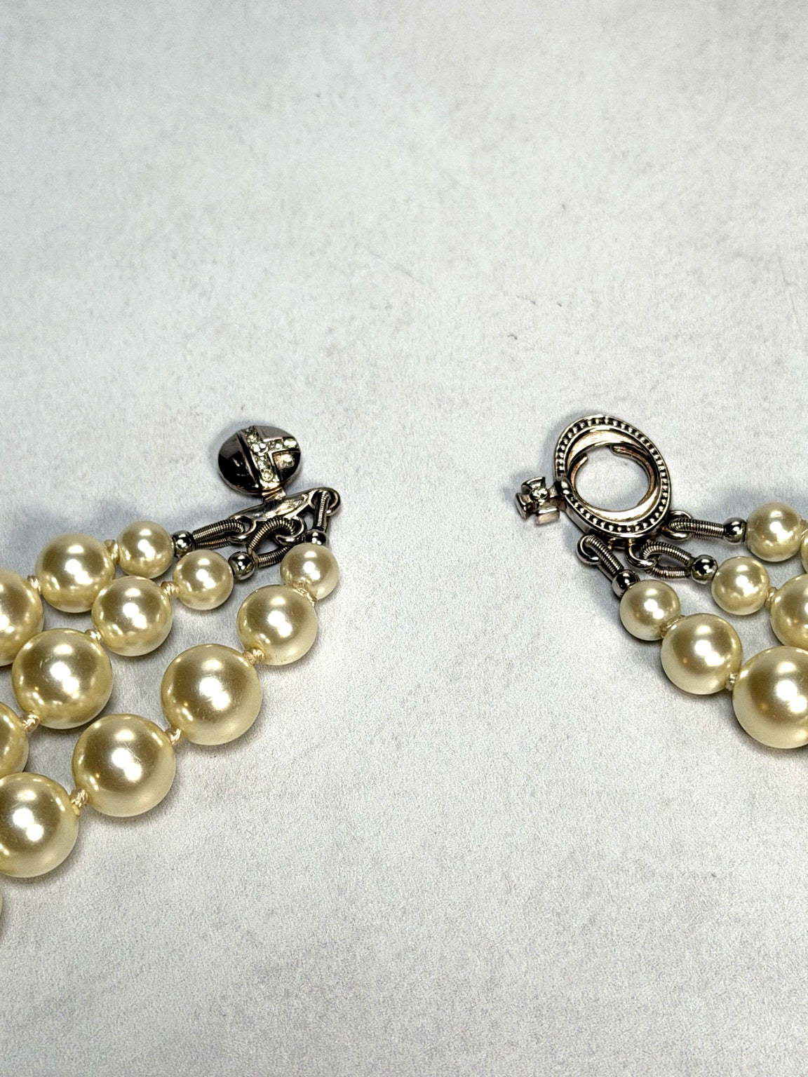 Vivienne Westwood Triple-Strand Pearl Orb Choker