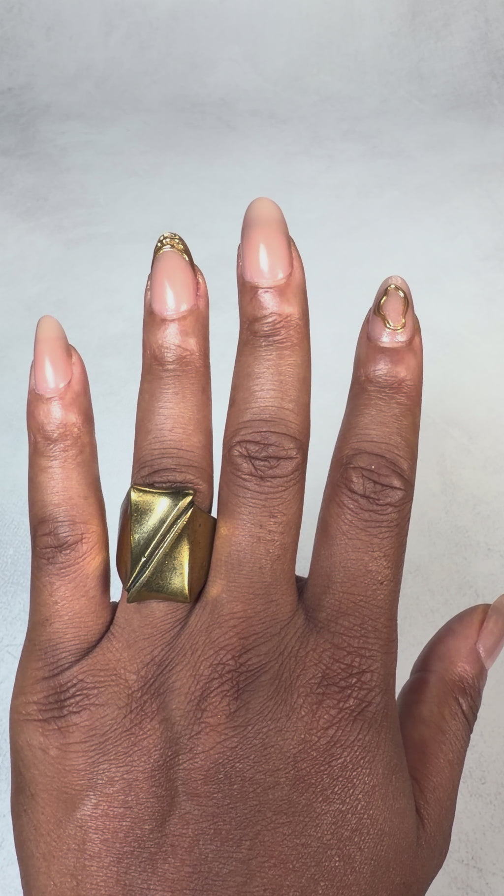 Folded Brass Ring