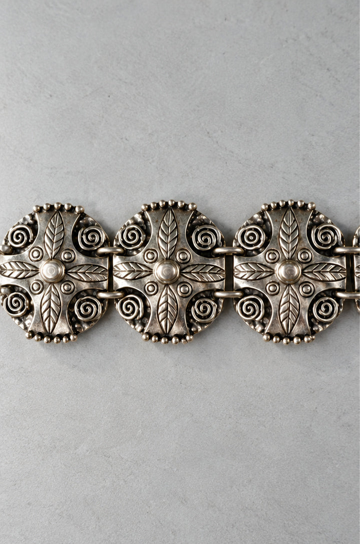 Hammered Cross Bracelet